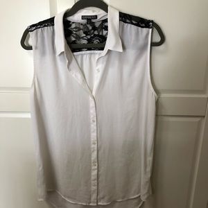 Express button up tank